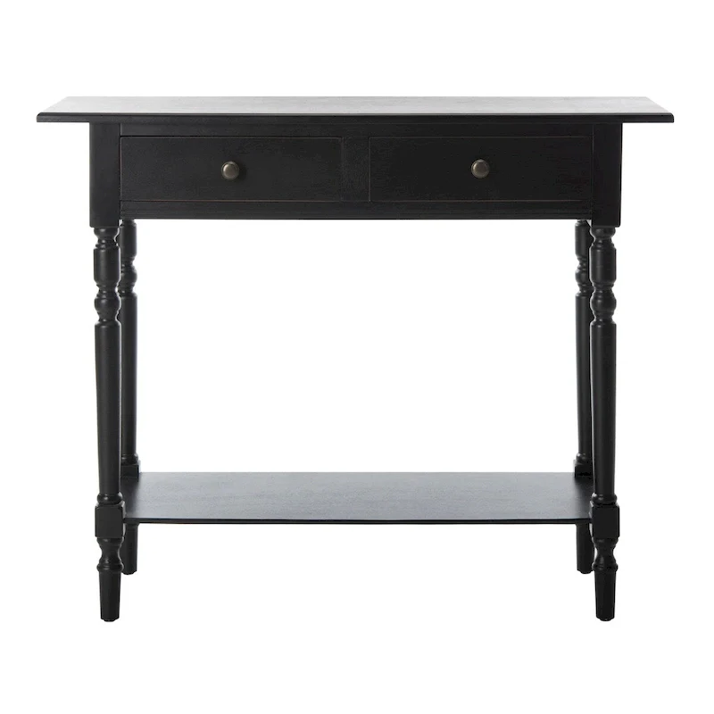 SAFAVIEH Arvilla Grey 2-Drawer Console Table - 37.8 x 13 x 31.9 - 38Wx13Dx32H