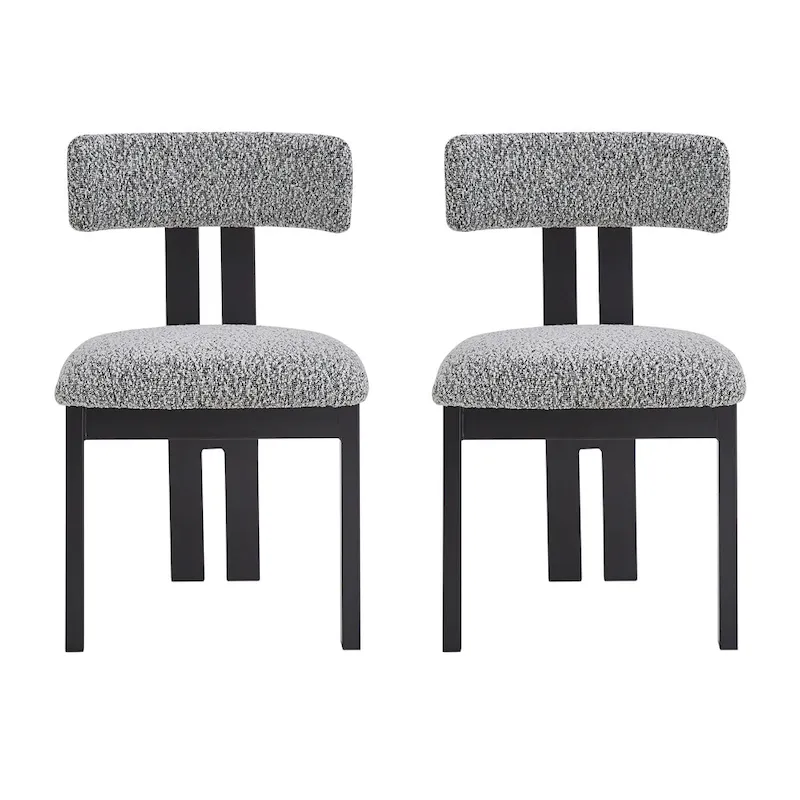 Astura Upholstered Dining Chairs, Iron Frame, Set of 4 by Christopher Knight Home