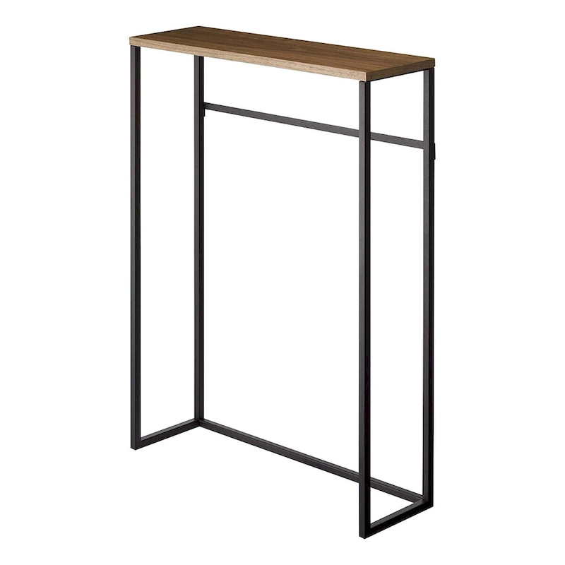 Yamazaki Home Narrow Entryway Console Table, Steel, Holds 11 lbs - L 7.28 x W 23.62 x H 31.69 inches