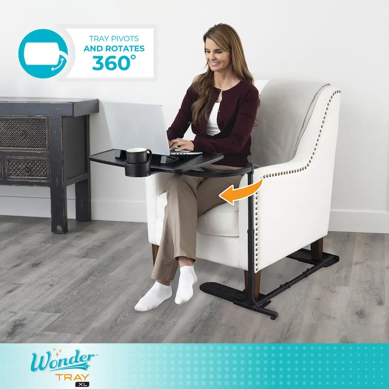 Stander Wonder Extra Large Swivel TV Tray Table & Laptop Desk