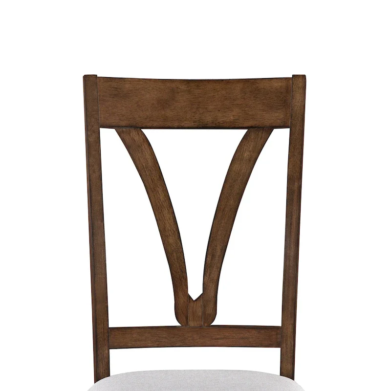 Mid-Century Wood 5-Piece Dining Table Set