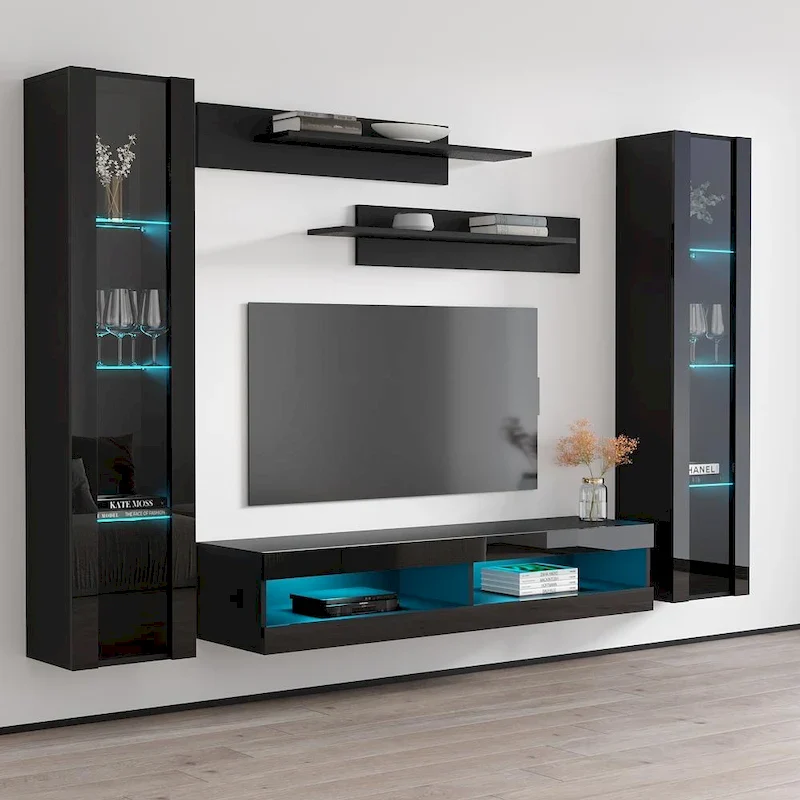 Fly AB2 34TV Wall Mounted Floating Modern Entertainment Center