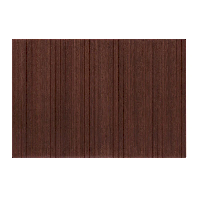 Jani Eco Bamboo Standard Rectangular Chair Mat - (72 x 48), Premium Quality, Eco-Friendly Chair Mat