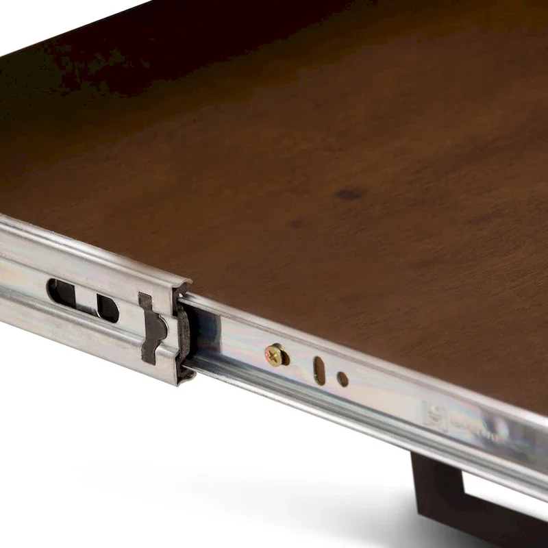 WYNDENHALL Travis SOLID WOOD Modern Industrial 66 inch Wide Writing Office Desk in Natural Aged Brown