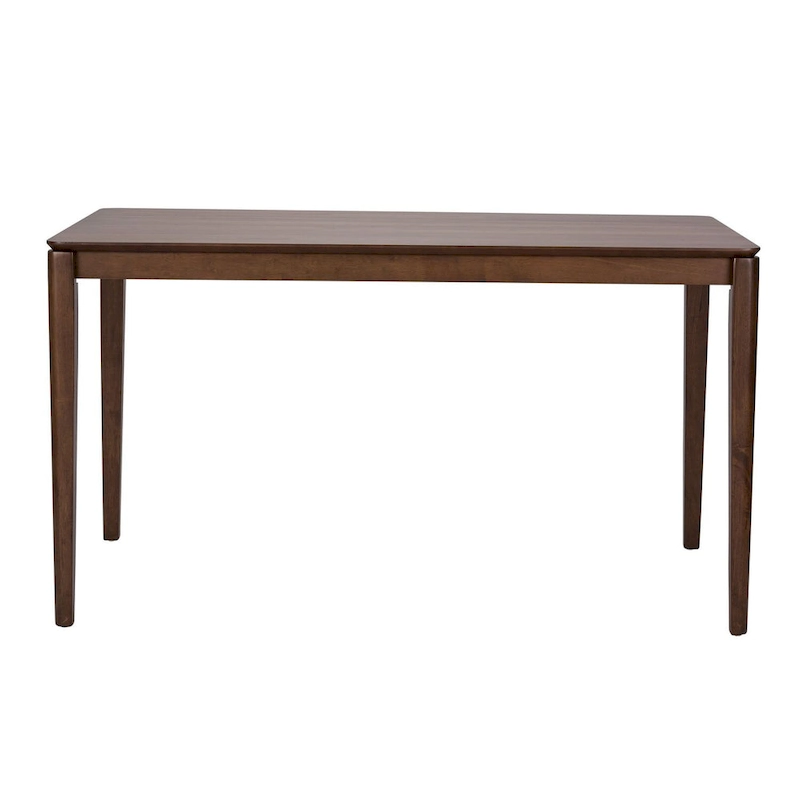 Space Savers Satin Walnut Rectangular Leg Table