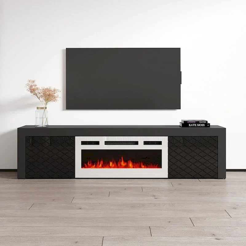 Dia WH-EF Electric Fireplace 71 TV Stand
