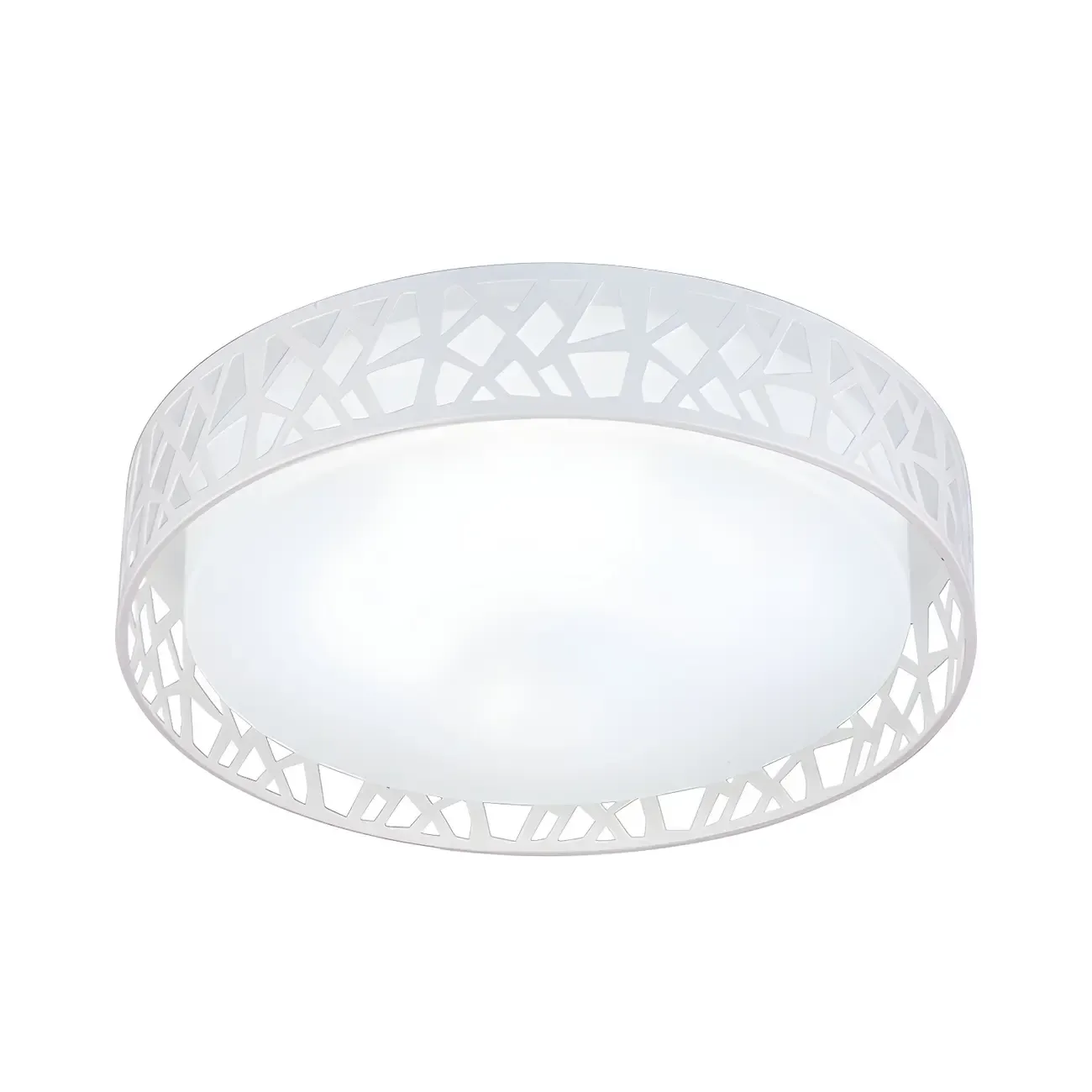 Modern 19 White Acrylic LED Flush Mount Ceiling Light