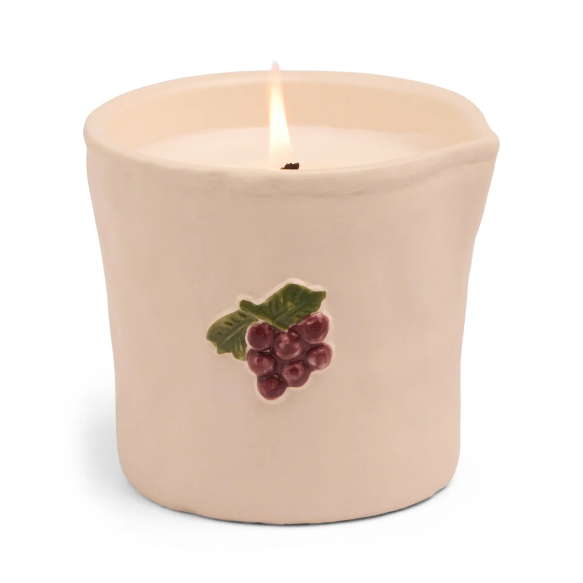 Paddywax Bistro Grapes Embossed Ceramic Candle - Bordeaux Grape 8oz/226g