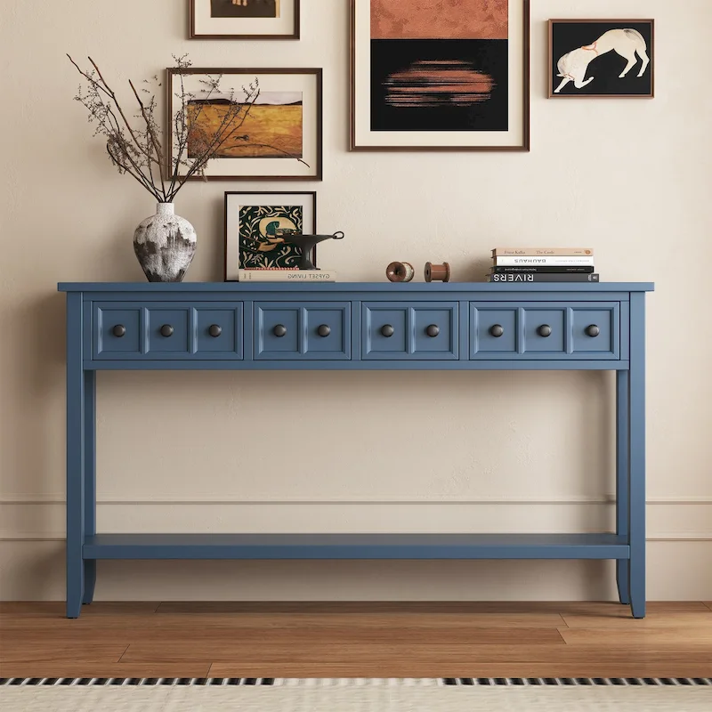 Rustic Entryway Console Table