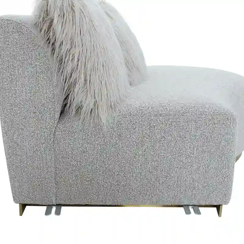 Curved Sofa with 3 Pillow Included