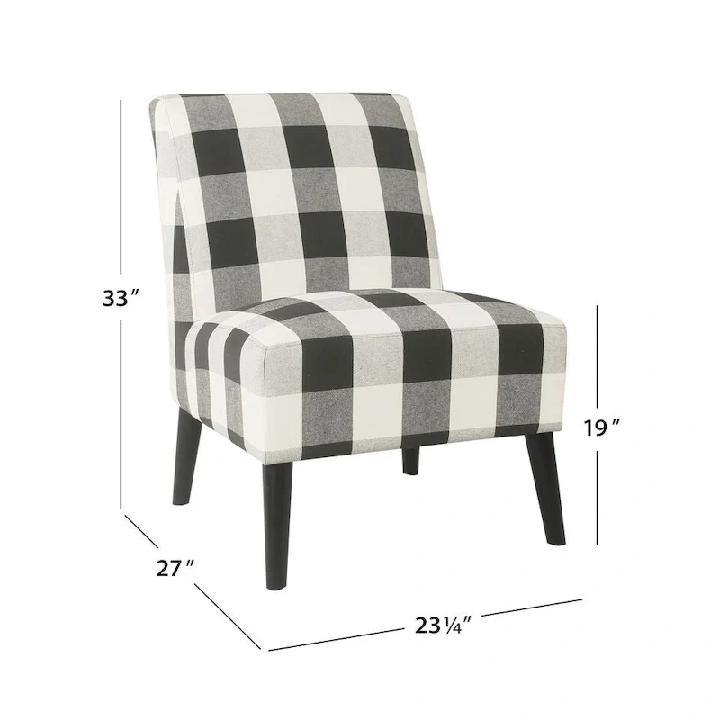 HomePop Modern Armless Dining Accent Chair