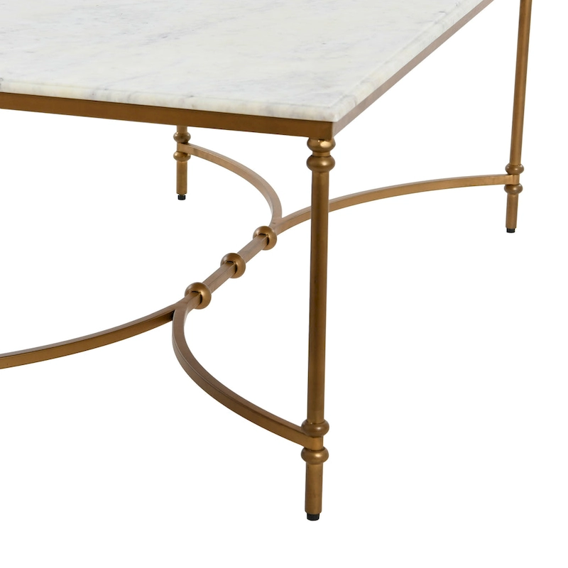 Libertine Genuine Marble and Metal Coffee Table
