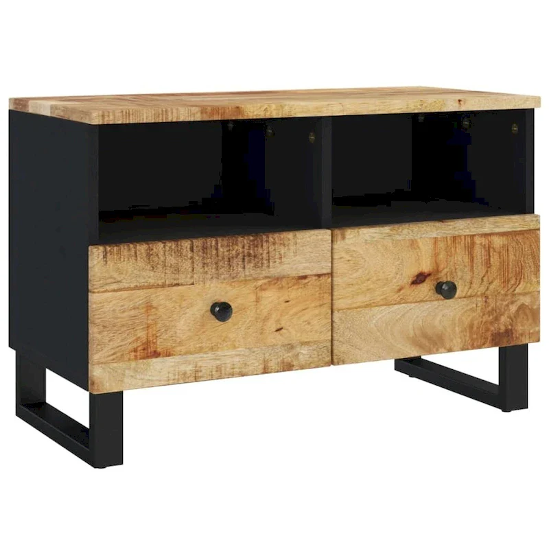 TV Stand 27.6x13x18.1 Solid Wood Mango