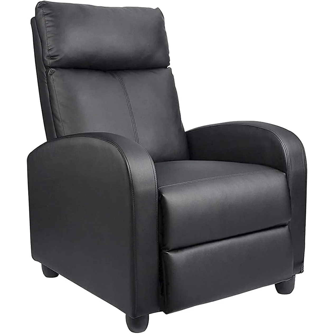 Furniwell PU Leather Sofa Recliner with Padded Seat and Backrest.