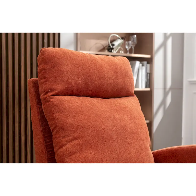 Upholstered Swivel Glider Rocking Chair