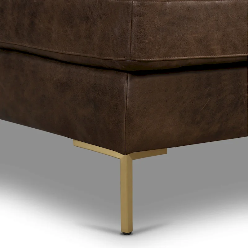 Poly & Bark Calle 114 Right-Facing Sectional - Full Grain Genuine Italian Leather