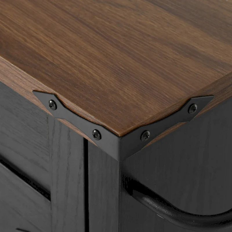 53.5Farmhouse Kitchen Island with Power Outlet