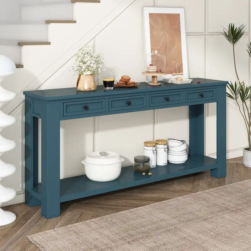 4-Drawer Entryway Console Table