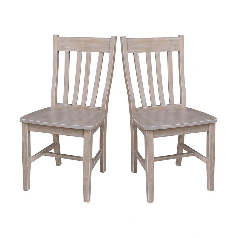 Copper Grove Quince Solid Wood Schoolhouse Chairs, Set of 2