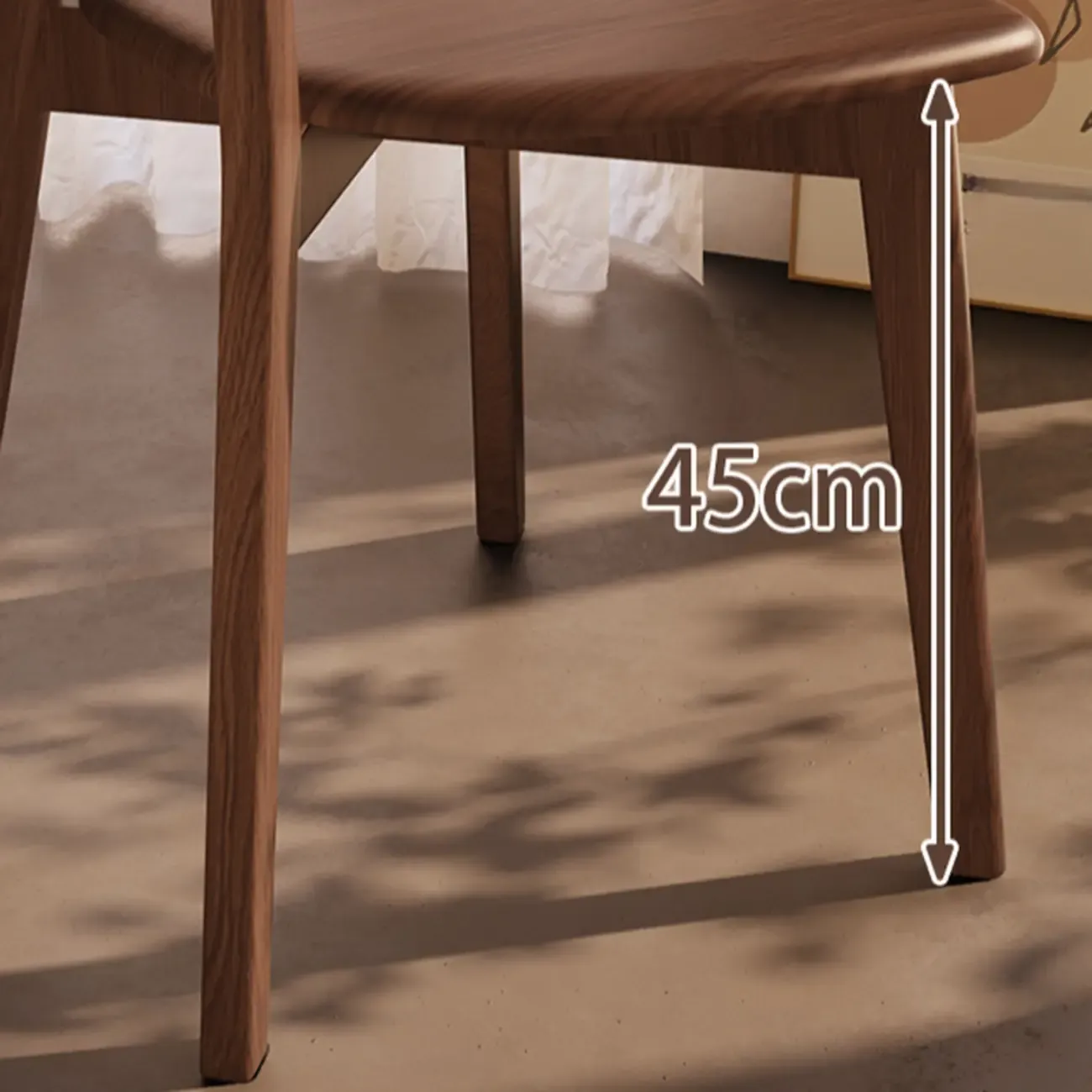 Modern Wood open Low Back Armless Dining Chair
