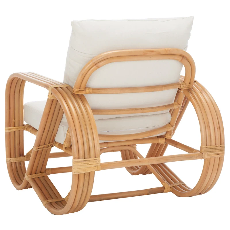 SAFAVIEH Alvena Accent Chair with Cushion - 30 W x 33 D x 29 H - 30Wx33Dx29H