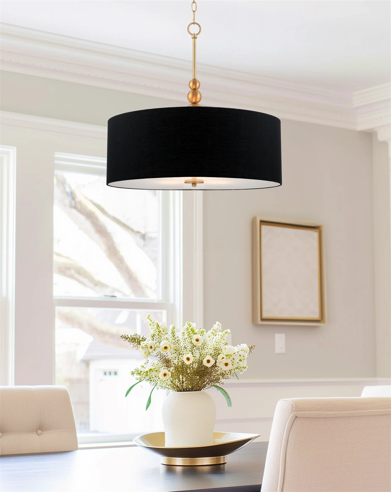 Adelade 22 Modern 3-Light Drum Pendant Chandelier