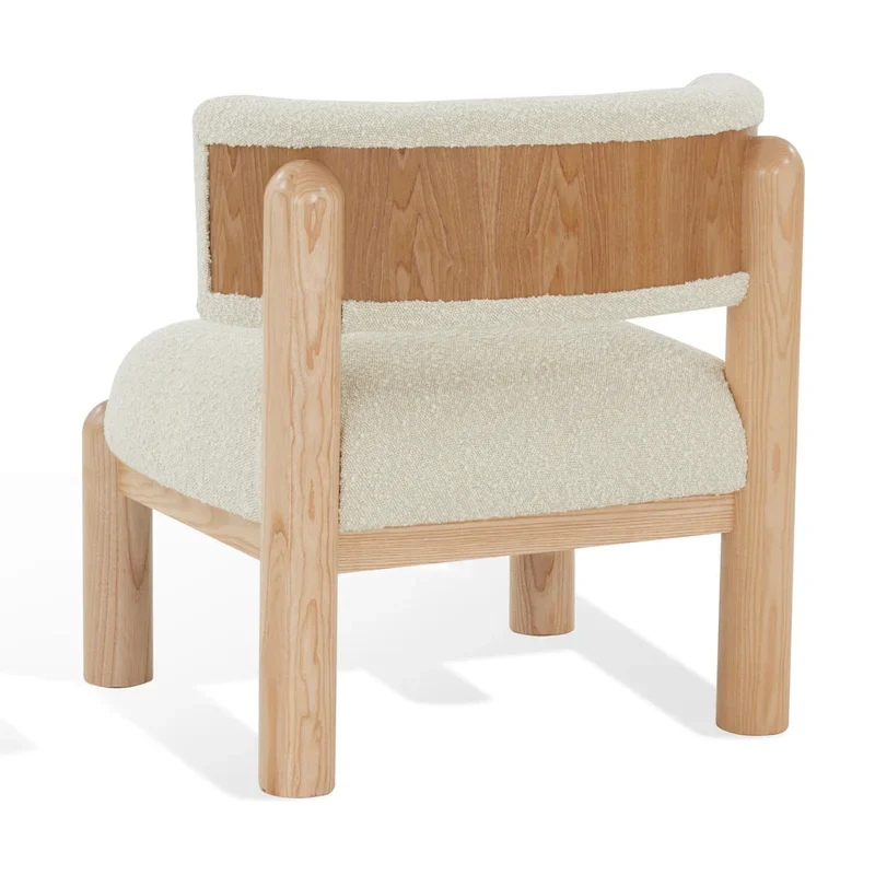 Faux Shearling Accent Chair - 26 In. W x 26 In. D x 28 In. H