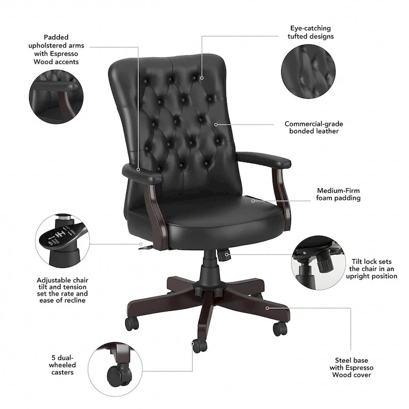 Arden Lane High Back Office Chair with Arms by Bush Business Furniture