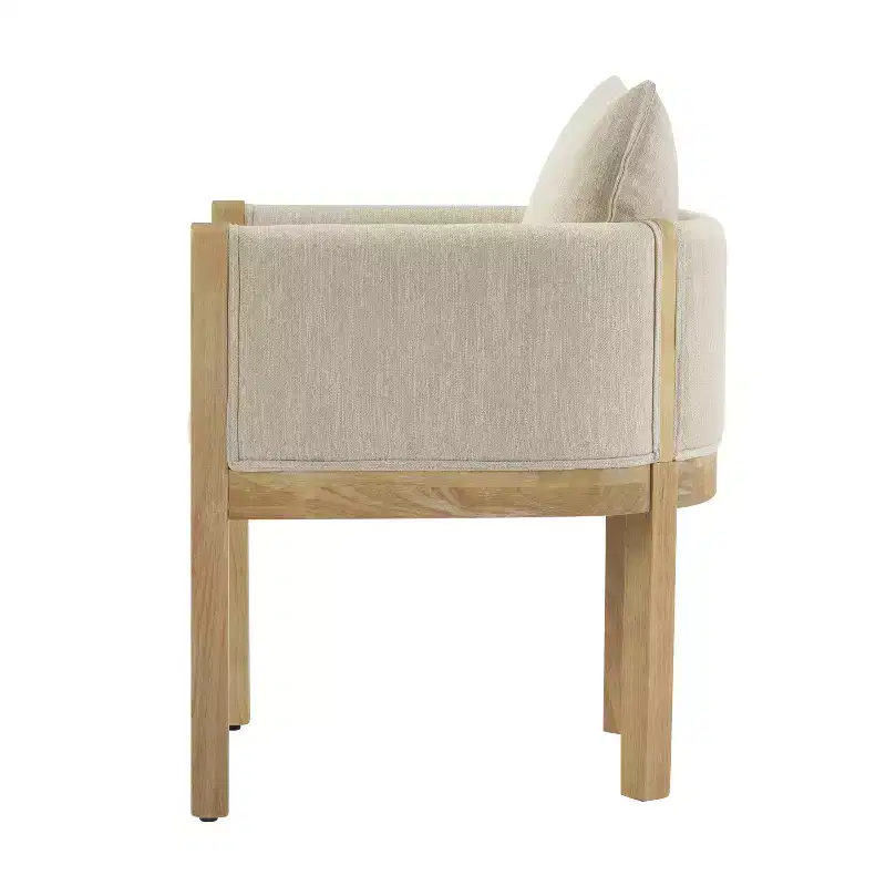 Christopher Knight Home Diana Modern Rubberwood Linen Upholstered Armchairs (Set of 2)