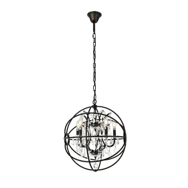 Royce Edge 5-Light Dark Bronze Pendant