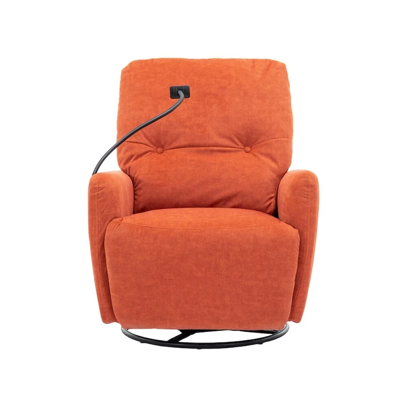 270 Degree Swivel Electric Recliner with a Phone Holder