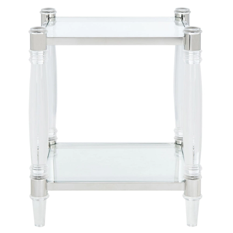 SAFAVIEH Couture Lirie Acrylic Accent Table - 20 W x 20 L x 24 H - 20Wx20Dx24H
