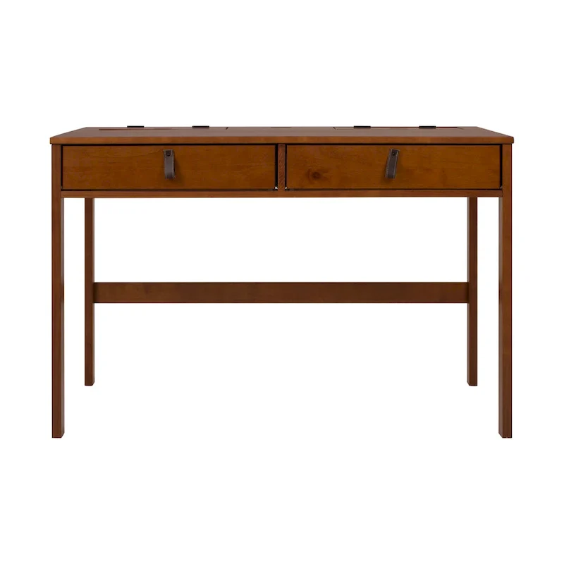 Rivne Modern Sturdy Home Office Wood Desk with Drawers and Compartments