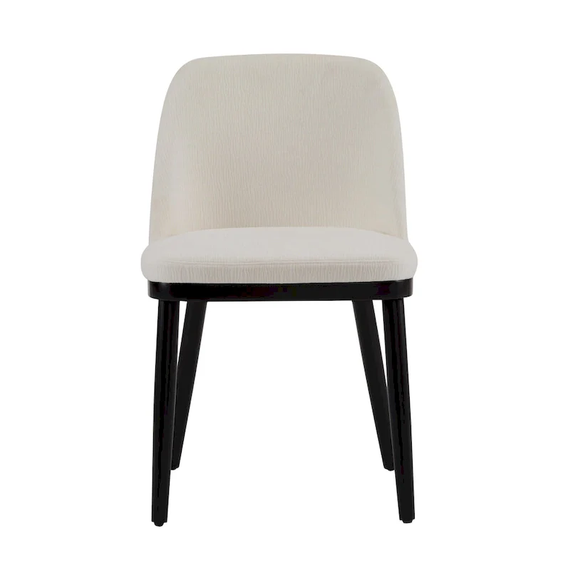 Fabric Upholstered Dining Chairs (Set of 2)