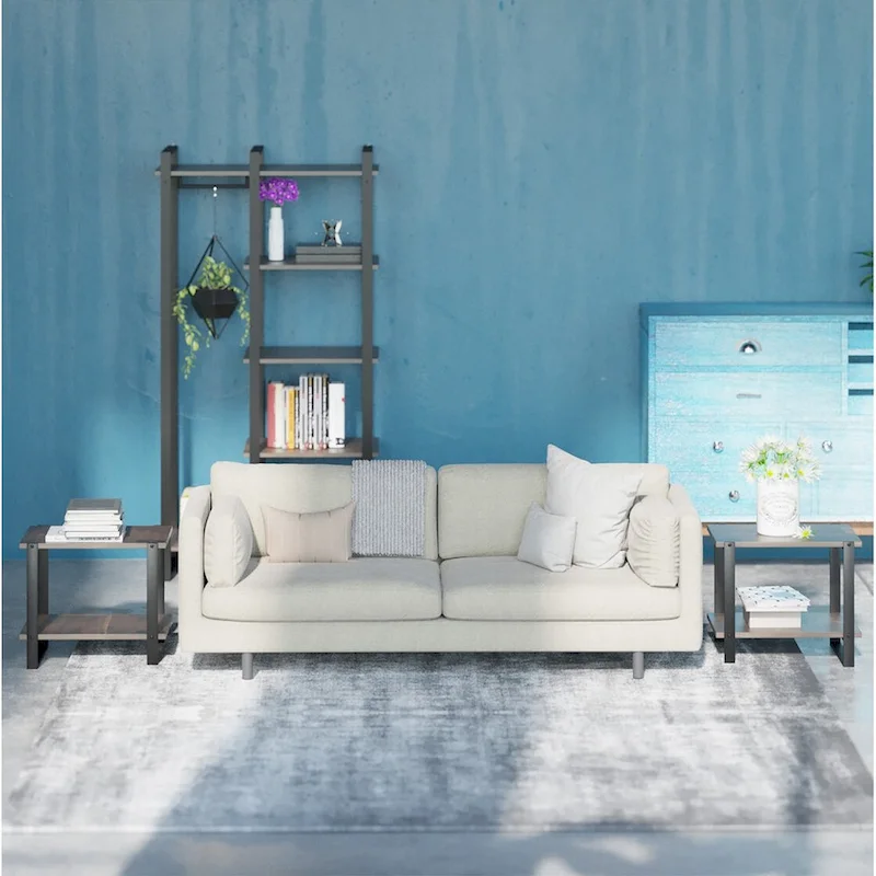 Priage by ZINUS 21 Brown Solid Wood Side Table