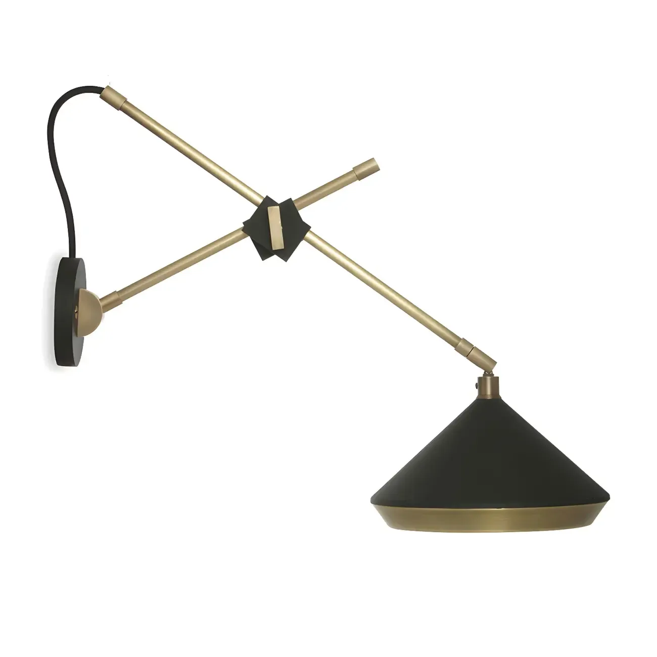Modern Metal Adjustable Swing Arm Wall Light