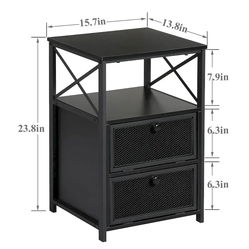 Taomika 3-Pieces Modern Bed Frame and Modern Nightstand Set