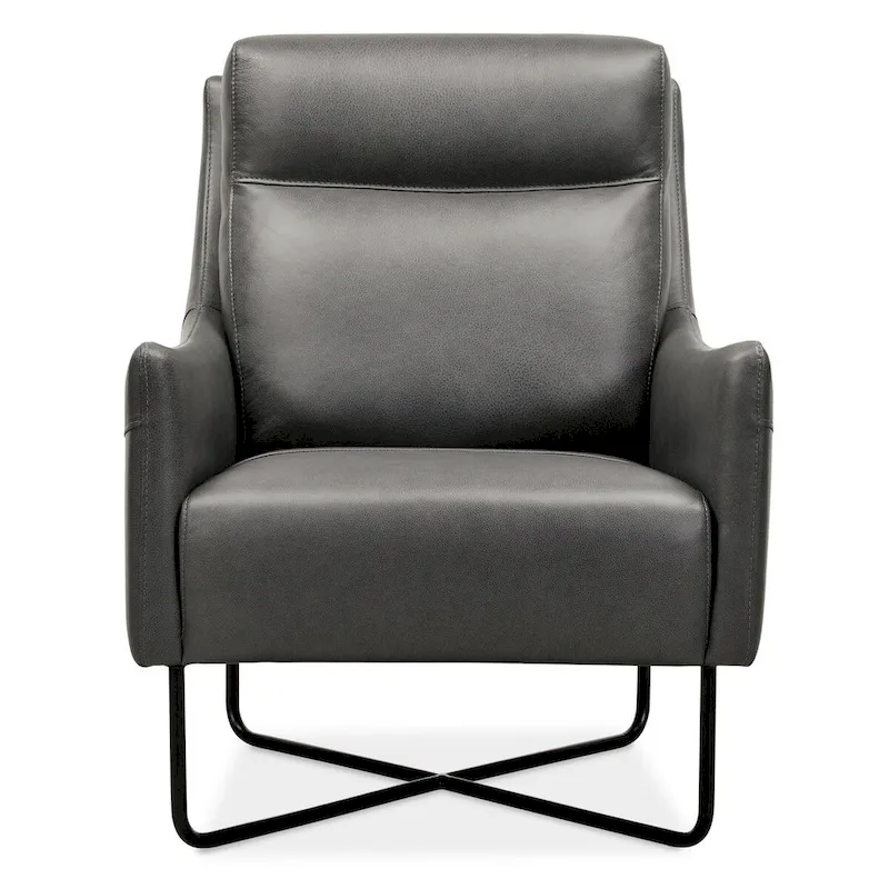 Hooker Furniture Efron 28 Wide Contemporary Semi-Aniline Leather