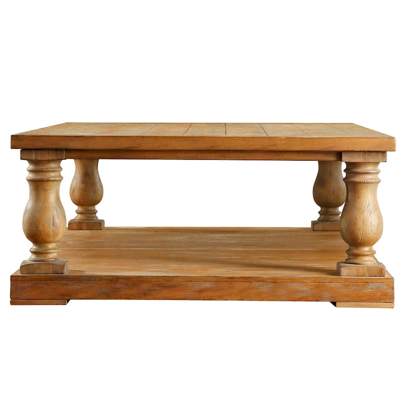 Edmaire Rustic Baluster 60-inch Coffee Table by iNSPIRE Q Artisan