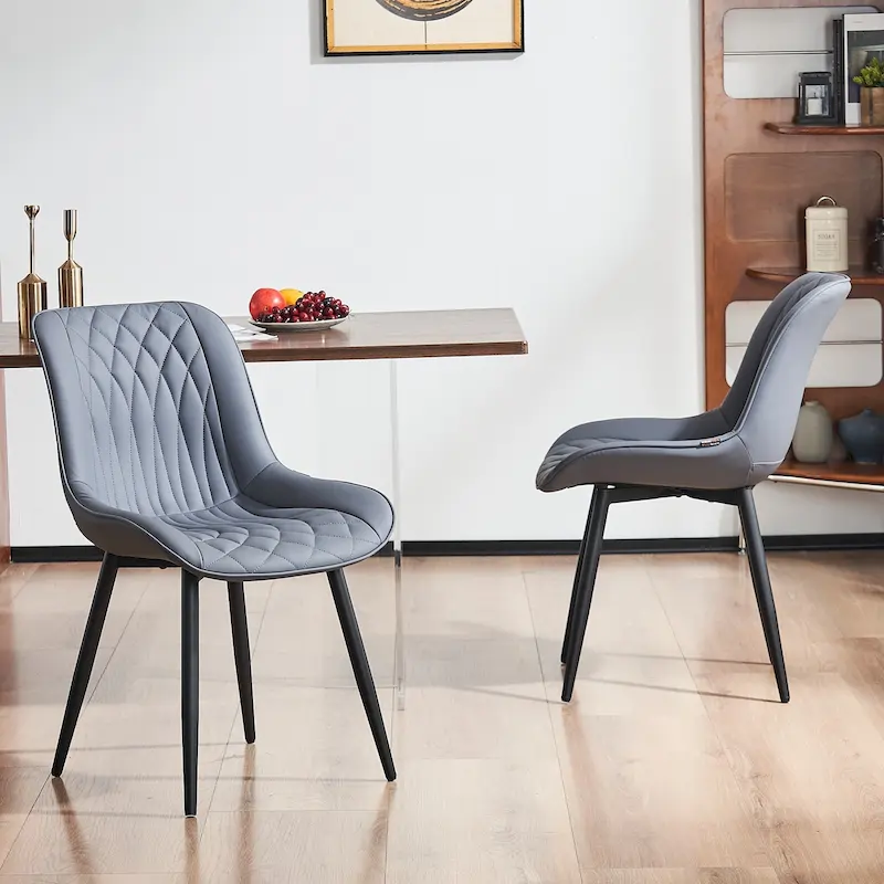 Modern Dining Chairs Set of 2 Upholstered Dining Room Chairs