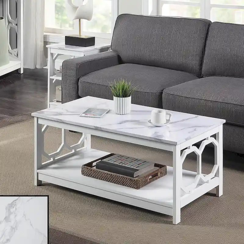 Convenience Concepts Omega Coffee Table with Shelf