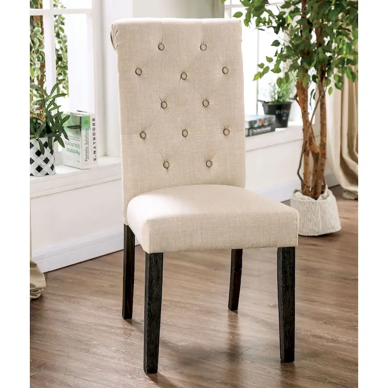 Chalwa Rustic Wood Upholstered 6-Piece Dining Set with Table and 4 Chairs and 1 Bench by Copper Grove