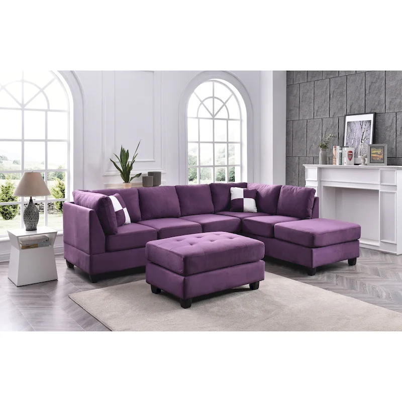 Gallant Microsuede Sectional Sofa