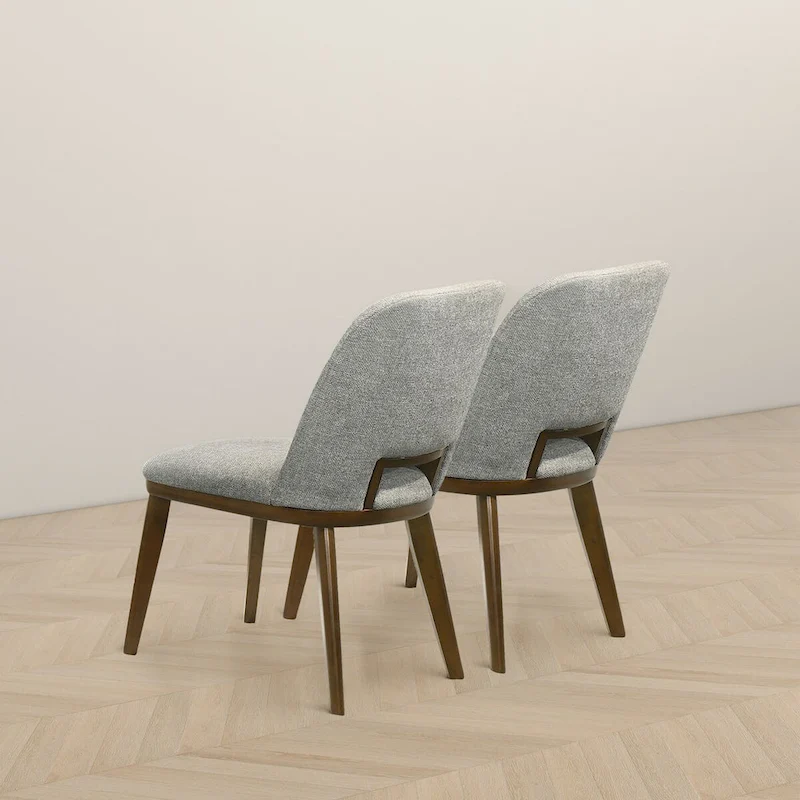 Raleigh Luxury Modern Solid Wood Dining Chair (Set of 2)