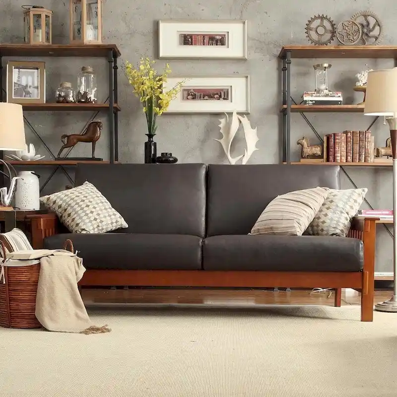 Hills Mission-style Oak Sofa by iNSPIRE Q Classic