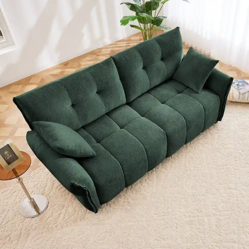 78.7 Chenille Two Seater Upholstered Sofa