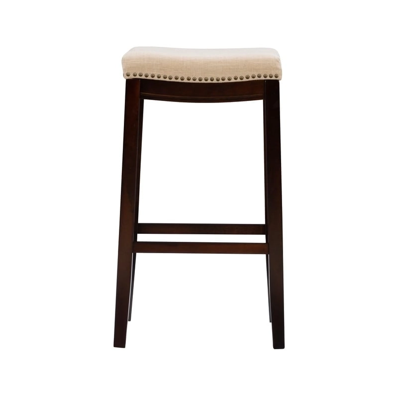 Linon Willamette Linen Backless 32-in Bar Stool