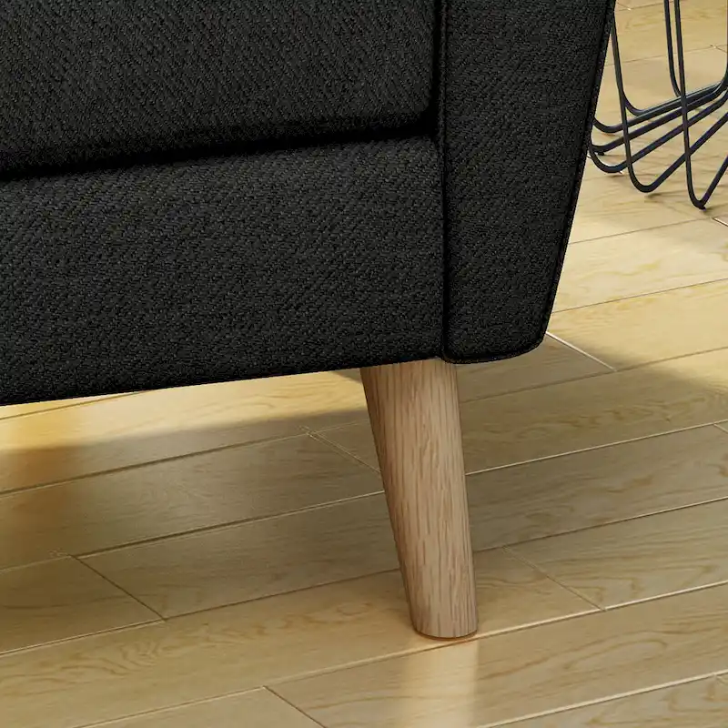 Treston Mid-Century Modern Fabric Tufted Club Chair by Christopher Knight Home