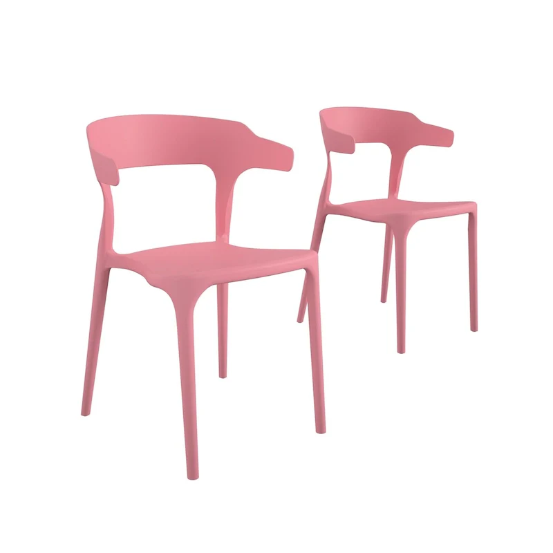 The Novogratz Poolside Felix Stackable Dining Chairs