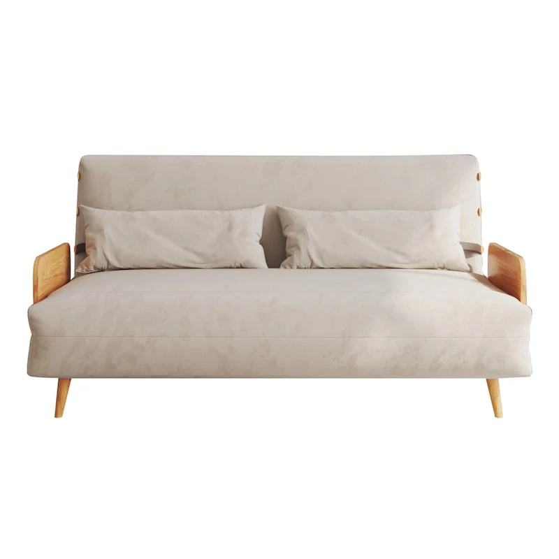 59.1 Modern Upholstered Sofa Bed